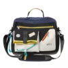 Expandable Travel Shoulder Bag with Security Pocket Black color SKU reference