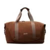Compact Polyester Travel Crossbody Tote Brown color SKU reference