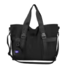 Nylon Travel Duffel with Security Pocket Black color SKU reference