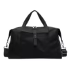 Quilted Polyester Weekender Bag for Travel & Gym Black color SKU reference