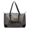 Unisex Oxford Crossbody Sport Bag with Rear Zip Pocket Gray color SKU reference