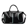 Large-Capacity PU Tote Bag with Zip and Snap Details Black color SKU reference