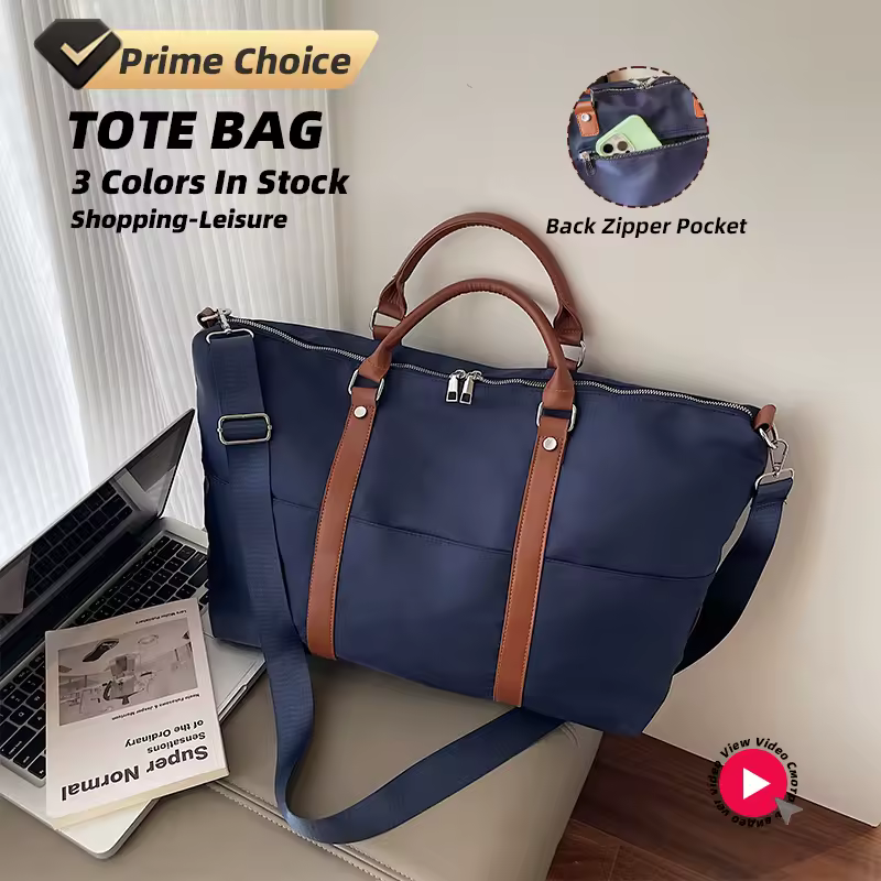 Large Multi-Pocket Polyester Travel Tote product reference image