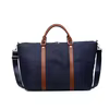 Large Multi-Pocket Polyester Travel Tote Navy color SKU reference