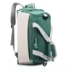 Oxford Travel Backpack with Shoe Compartment and Wet-Dry Storage Green color SKU reference
