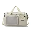 Oxford Travel Organizer Bag with Transparent Pocket White color SKU reference