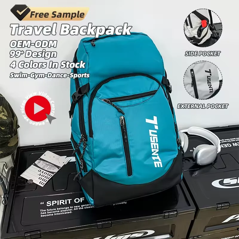 23 L Oxford Badminton Backpack with External Zipper Pocket product reference image