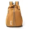 27 L Nylon Badminton Backpack with Shoe Storage Brown color SKU reference