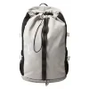 25 L Nylon Drawstring Backpack with Shoe Compartment Gray color SKU reference