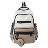 Nylon Travel Backpack with Sturdy Buckles and Security Pocket Gray color SKU reference