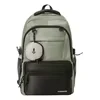 30 L Nylon Travel Backpack with Laptop and Security Pockets Green color SKU reference