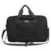 Oxford Travel Duffel with Front Storage Pocket Black color SKU reference