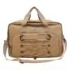 Oxford Travel Duffel with Front Storage Pocket Brown color SKU reference
