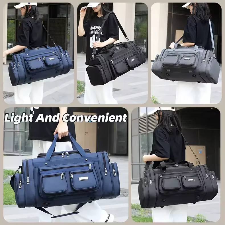 Oxford Gym & Weekender Duffel with Multiple Pockets product reference image