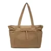 16L Nylon Tote with Anti-Theft and Side Pockets Khaki color SKU reference