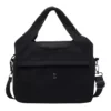 Polyester Shoulder Bag with Removable Adjustable Strap Black color SKU reference