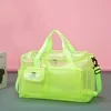 26L Transparent PVC Crossbody Travel Bag Green color SKU reference