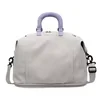 21L Expandable Crossbody Travel Duffel with Adjustable Strap Gray color SKU reference