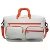 23L Expandable Travel Duffel with Two-Way Zipper White color SKU reference