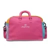25L Expandable Weekender Bag with Two-Way Zipper Magenta color SKU reference