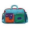 25L Expandable Color Block Travel Duffel Blue color SKU reference