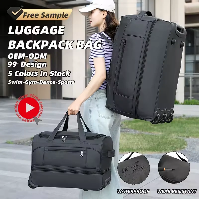 Oxford Rolling Luggage with Retractable Handle product reference image