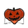 Pumpkin-Heart PU Shoulder Bag Orange color SKU reference