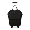 Oxford Rolling Travel Luggage with Telescopic Handle Black color SKU reference
