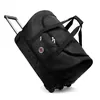 Expandable Rolling Duffel with Quiet Wheels & Exterior Pocket Black color SKU reference