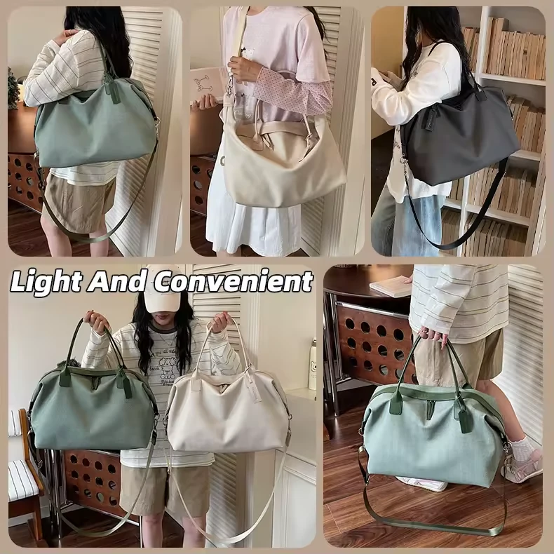 PU Weekender Shoulder Bag with Pendant Detail product reference image