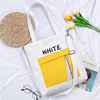 Cotton Zipper Grocery Tote with Front Tassel Color reference 03 color SKU reference