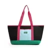 45 L Oxford Shoulder Tote with Anti-Theft Pocket Black color SKU reference