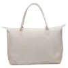 Large PU Sport Tote with Anti-Theft Pouch White color SKU reference