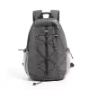 Reflective Nylon Outdoor Backpack with Whistle Clip Dark Gray color SKU reference