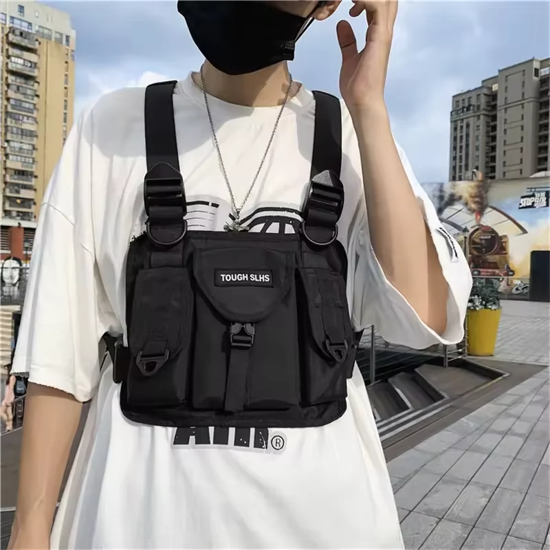 MOLLE-Style Tactical Chest Rig with Utility Pouches product reference image