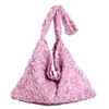 Large-Capacity Sequin Tote Bag with Shoulder Carry Blue color SKU reference