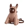 Dog-Shape PU Crossbody Bag with Adjustable Strap Brown color SKU reference