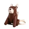 Dog-Shape PU Crossbody Bag with Adjustable Strap Khaki color SKU reference