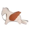 Animal-Character PU Crossbody Bag with Wing Detail White color SKU reference