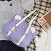 Bear-Head Character Crossbody Bag Purple color SKU reference