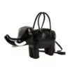 Elephant-Shaped PU Crossbody Bag Black color SKU reference