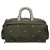 Embroidered 21 L Weekender Duffel with Shoe Compartment Green color SKU reference