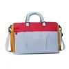 Expandable Oxford Travel Duffel with Shoe Compartment Blue color SKU reference