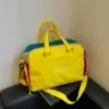 Expandable Gym Duffel with Shoe & Wet/Dry Compartments Yellow color SKU reference