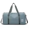 Polyester Travel Duffel with Shoe Compartment Pale blue color SKU reference