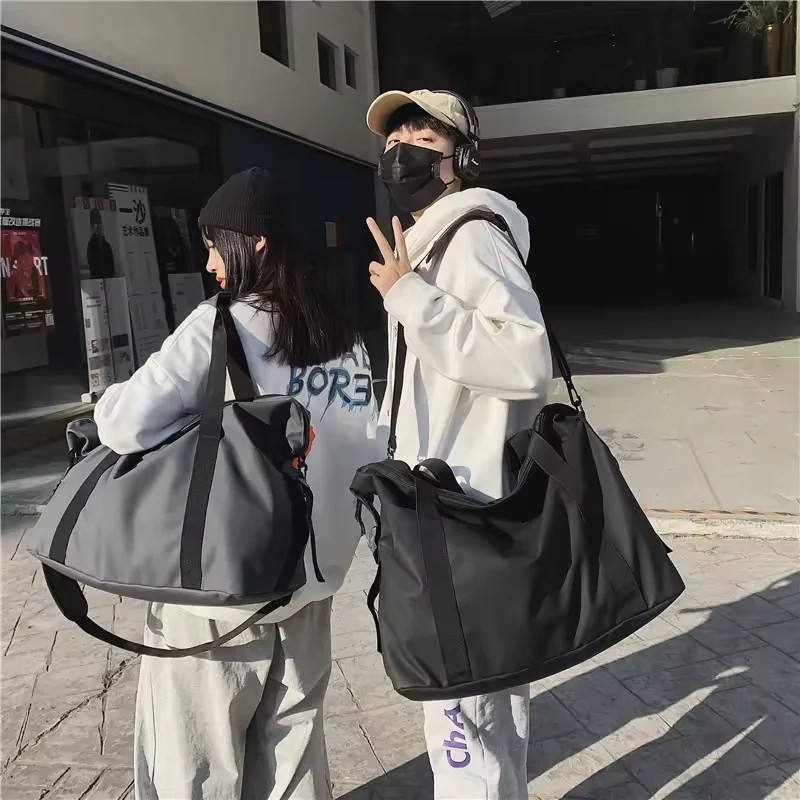 Large Polyester Gym Duffel with Custom Sublimation Options product reference image