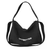 Character-Print Polyester Gym Duffel Bag Black color SKU reference