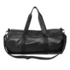 Polyester Gym and Travel Duffel with Shoe Compartment Black color SKU reference