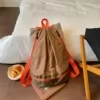 Minimalist Gym Travel Backpack with Shoe & Wet/Dry Pockets Khaki color SKU reference