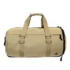 Round Gym Duffel Bag with Shoe Compartment Khaki color SKU reference